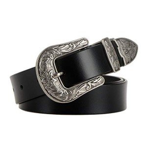 Vintage Western Women's Leather Belt Buckle