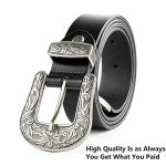 Vintage Western Women's Leather Belt Buckle