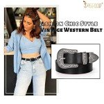 Vintage Western Women's Leather Belt Buckle