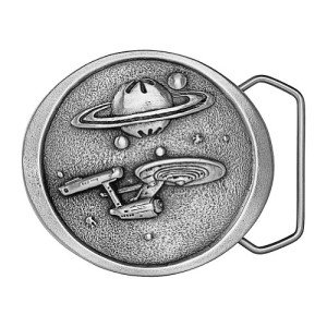 Indiana Metal Craft Spaceship Vintage Belt Buckle