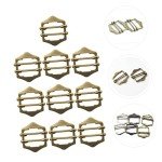 10 Vintage Metal Sun Adjustable Belt Buckles