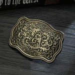 Vintage KDG Western Cowboy Large Belt Buckle