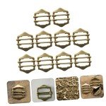 10 Vintage Metal Sun Adjustable Belt Buckles