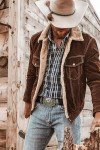 Vintage Cowboy Embossed Leather Belt Buckle