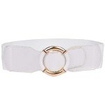 Vintage Style Wide Elastic Belt Buckle for Women