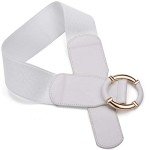 Vintage Style Wide Elastic Belt Buckle for Women