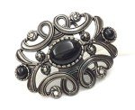 Floral Engraved Oval Turquoise Western Belt Buckle