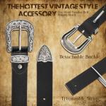 Vintage Western Women's Leather Belt Buckle