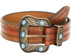 Turquoise Inlay Vintage Western Cowgirl Belt