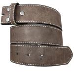 Vintage Distressed Leather Belt Strap with Snaps