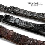 Vintage Western Cowgirl Leather Jean Belt Buckle