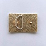 Vintage Bronze USA Flag Belt Buckle