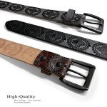 Vintage Western Cowgirl Leather Jean Belt Buckle