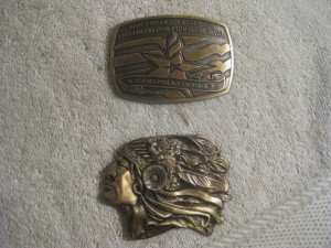 Vintage Collectible Belt Buckles - Set of Two