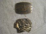 Vintage Collectible Belt Buckles - Set of Two