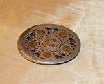Custom Vintage Folk Art Abstract Belt Buckle
