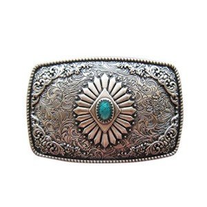 Vintage Silver Plated Southwest Men's Belt Buckle