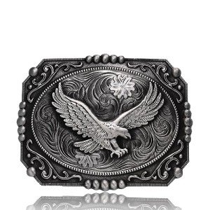 Vintage Celtic Cross & Eagle Western Belt Buckle