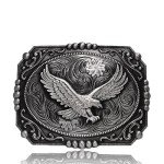 Vintage Celtic Cross & Eagle Western Belt Buckle