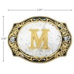 Vintage Western Cowboy Belt Buckle with Initials