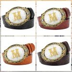 Vintage Western Cowboy Belt Buckle with Initials
