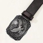 Vintage Celtic Cross & Eagle Western Belt Buckle