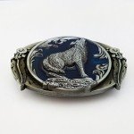 Vintage Retro Wolf Belt Buckle for Men