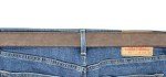 Vintage Distressed Leather Belt Strap - Dark Brown