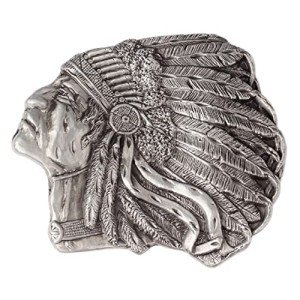 Vintage Native American Chief Belt Buckle