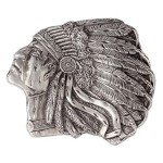 Vintage Native American Chief Belt Buckle