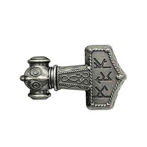 Vintage Viking Style Silver Belt Buckle for Men