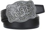 Silver Floral Vintage Belt Buckle for Him & Her