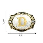 A to Z Vintage Western Style Belt Buckles