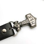 Vintage Viking Style Silver Belt Buckle for Men
