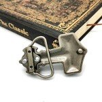 Vintage Viking Style Silver Belt Buckle for Men