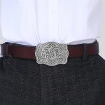 Silver Floral Vintage Belt Buckle for Him & Her