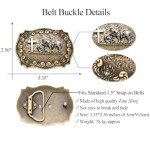 Vintage Western Cowboy Prayer Horse Belt Buckle