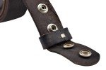 Vintage Distressed Buffalo Leather Jeans Belt