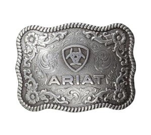 Ariat Scalloped Floral Belt Buckle