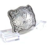 Ariat Scalloped Floral Belt Buckle