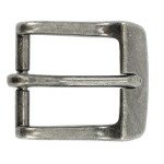 Antique Silver Classic Belt Buckle - 1.5