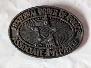 1970s Fraternal Order of Police Western Belt Buckle