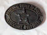 1970s Fraternal Order of Police Western Belt Buckle