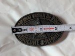 1970s Fraternal Order of Police Western Belt Buckle
