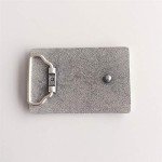 Vintage Enamel Rectangle Belt Buckle for Jeans