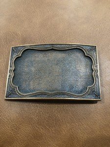 Copper Rectangle Vintage Belt Buckle for Men