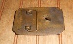 Vintage Brass Riverboat Steamboat Paddle Wheel Buckle