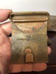 Set of 4 Vintage Brass Belt Buckles