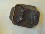 Vintage Brass Marijuana Belt Buckle