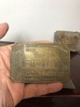 Set of 4 Vintage Brass Belt Buckles